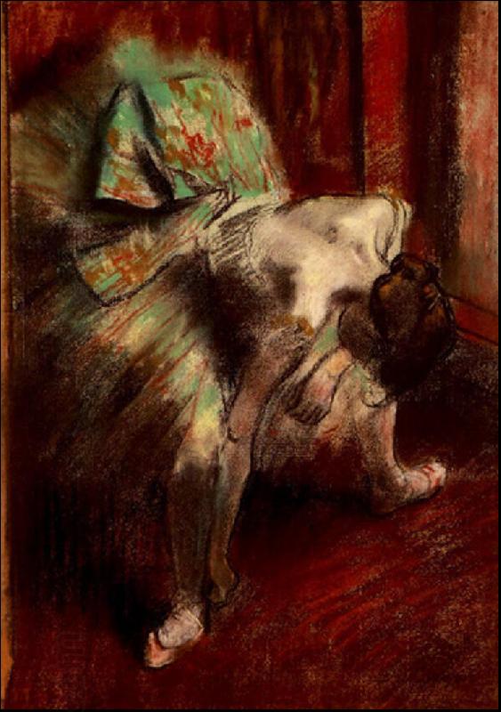 Edgar Degas Dancer in Green Tutu China oil painting art